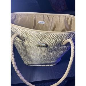 Nieman Marcus Tote Bucket Bag Tan Taupe Color